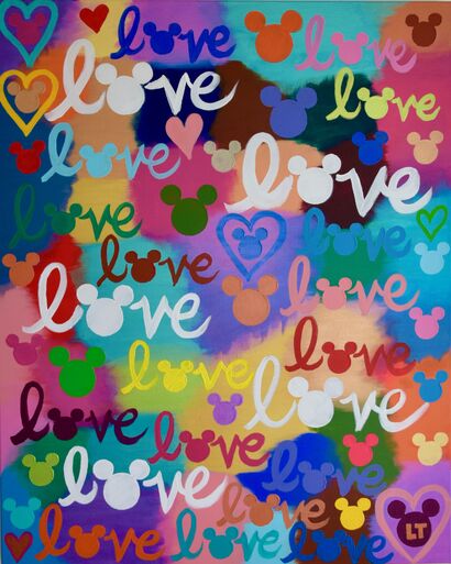 Mickey Love  - a Paint Artowrk by Lisa  Turin