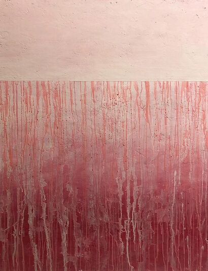 Pink Rain - A Paint Artwork by TATIANA ADAMI