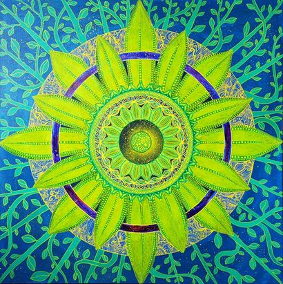 Eco Manifesto: Love green - A Paint Artwork by Luiza Poreda