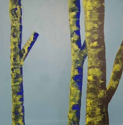 Three trees - A Paint Artwork by Claudio Detto
