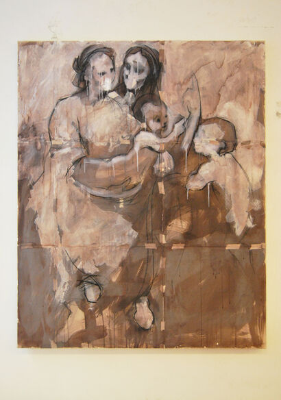 Madonna, Sant\'Anna, il Bambino e San Giovannino - a Paint Artowrk by Alex Raso