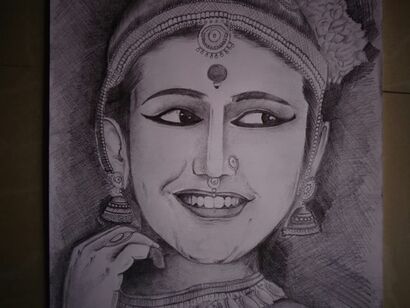 Chintan Devpurkar Priya varrier sketch - a Paint Artowrk by Chintan Devpurkar