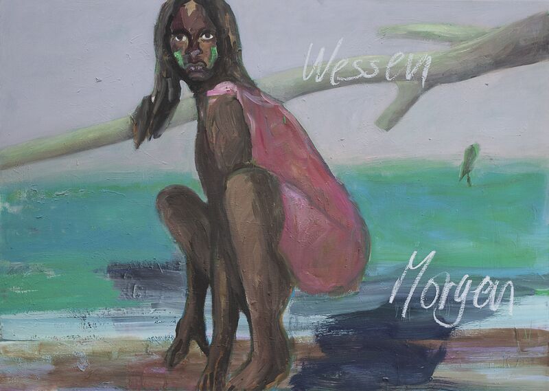 Wessen Morgen ist das Morgen ( Whoes tomorrow is tomorrow) - a Paint by Eva Kunze