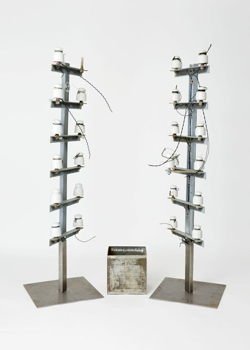 W-LAN  - a Sculpture & Installation by Hans Rudolf Leonhard Schlegel