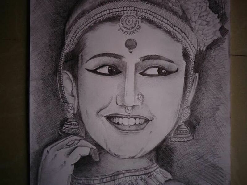 Chintan Devpurkar Priya varrier sketch - a Paint by Chintan Devpurkar