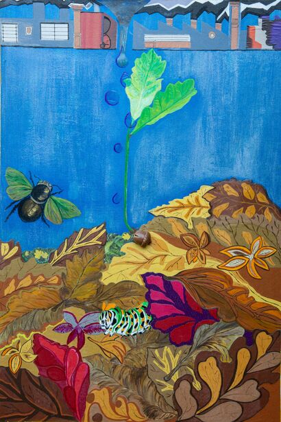 Inquinamento e natura - A Paint Artwork by Ivana