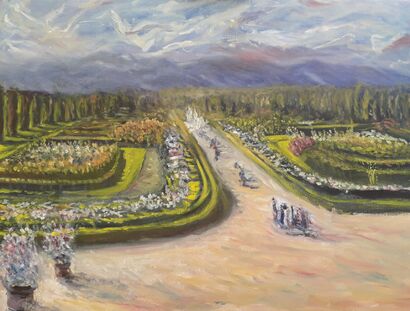 The garden of Venaria Reale - A Paint Artwork by Bogdan Bryl