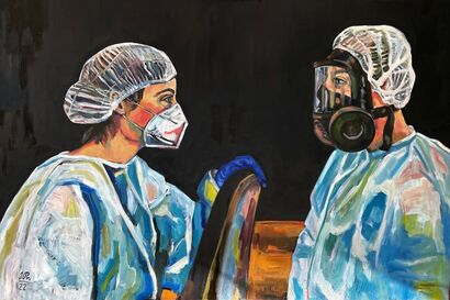 Nurses - A Paint Artwork by Irena Prochazkova