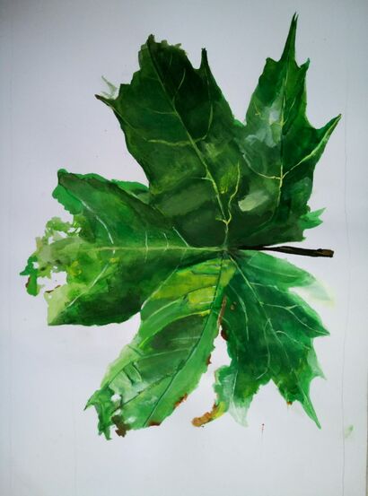 Leaf - a Paint Artowrk by LAURA