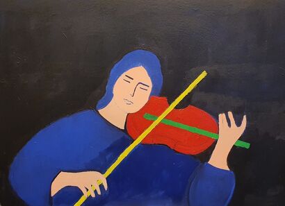 SUONATA BLU/ BLUE SOUND - a Paint Artowrk by rosa maria rinaldi