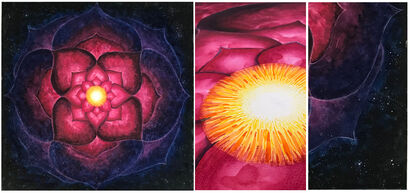 All I feel is a lotus - a Paint Artowrk by Pradnyaa Jeevanandan