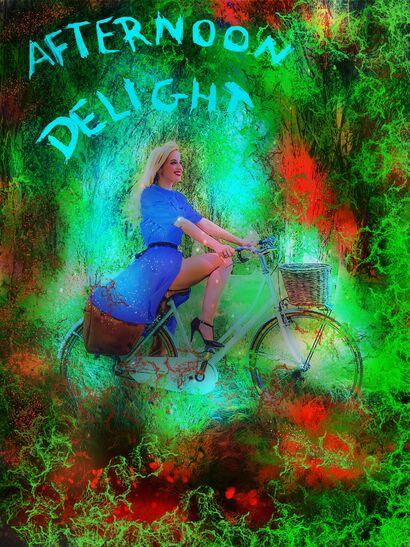 AFTERNOON DELIGHT - A Digital Graphics and Cartoon Artwork by Claudia Alessi