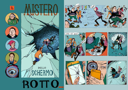 Il Mistero dello Schermo Rotto - a Digital Graphics and Cartoon Artowrk by Ysabella.W
