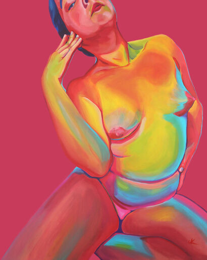 You're Too Fat - A Paint Artwork by Marcella Colavecchio