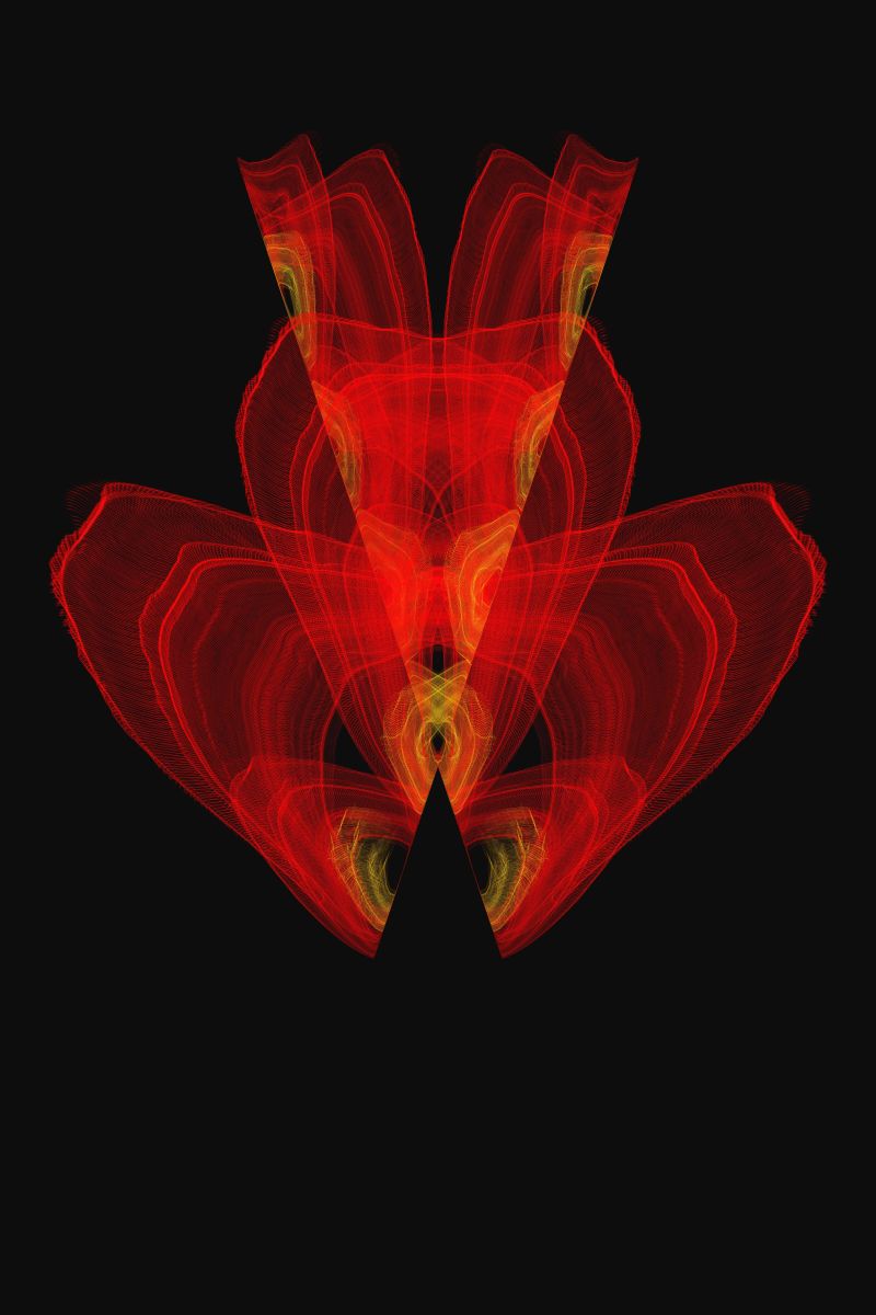 Crimson Apparition - a Digital Art by EllaMarc LAB