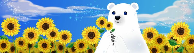 Master Polar Bear and Summer in Korea - a Digital Art by LinaLee