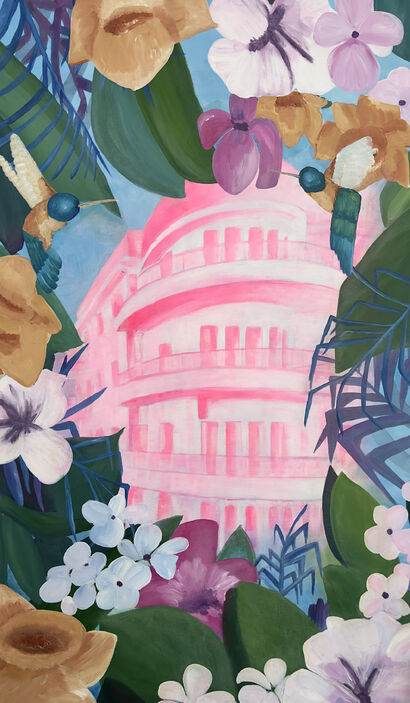 Blooming Bauhaus - a Paint Artowrk by Elena Gorn