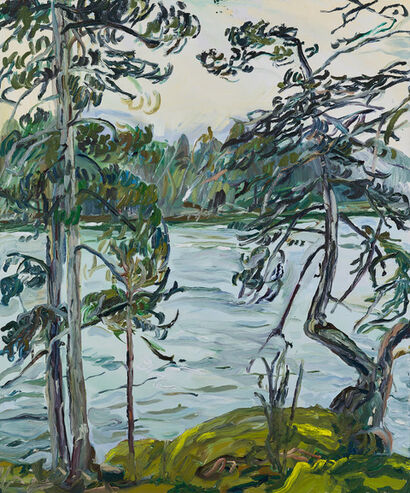 Rain and South Easterlies, Read Island , British Columbia - a Paint Artowrk by Josi