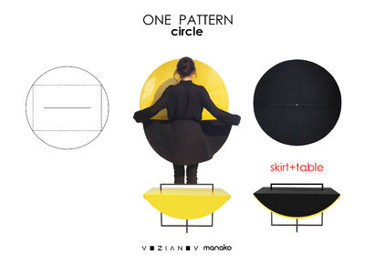 CIRCLE table - A Art Design Artwork by ONE PATTERN