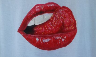 Strawberry tangy  - a Art Design Artowrk by Mila Román 