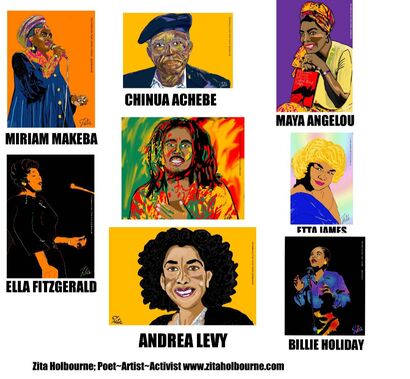 Black History Month is Every Month  - a Digital Art Artowrk by Zita Holbourne; Poet~Artist~Activist 