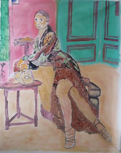 Sandra Bullock nei salotti di Van Gogh - A Paint Artwork by Renzo Sossella