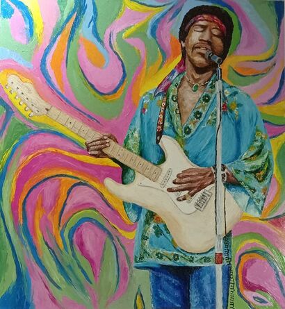 Hendrix '69 - A Paint Artwork by Al66