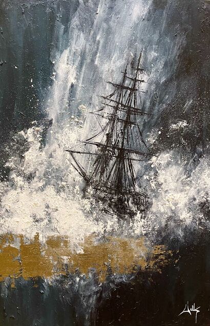 Against the Tempest  - a Paint Artowrk by Michael Wills