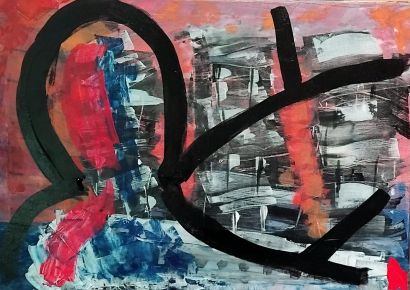 Unstable horizon (sailing) - a Paintings Artwork by Riccardo  Aleandri 