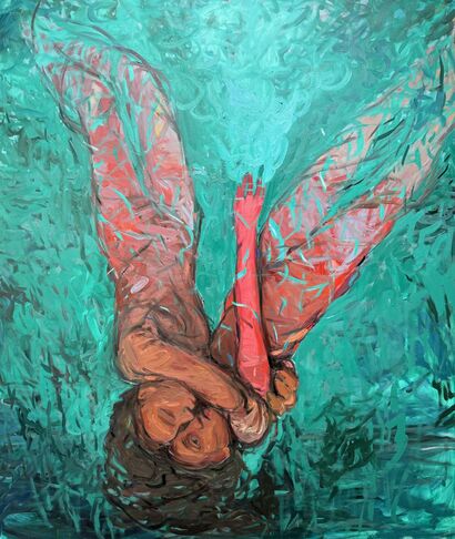 The Depth Feels Crushing  - a Paint Artowrk by Satenik Ghulijanyan