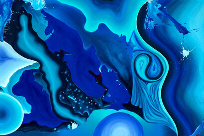 Blue Lagoon - A Paint Artwork by Aylin  Bönneken 