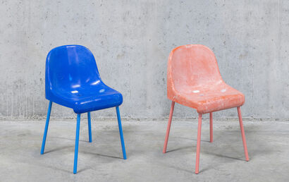 The Fan Chair - a new life to discarded stadium seats - a Art Design Artowrk by Tobia Zambotti