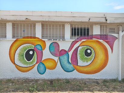 Open your eyes - a Urban Art Artowrk by Schneider Shanone