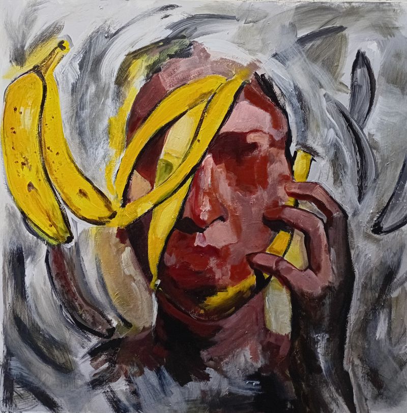 Salvator Mundi 3 - a Paintings by Konstantin Tselikas