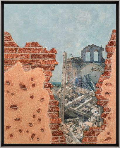 L'UMANITA' DEVE PORRE FINE ALLA GUERRA O LA GUERRA PORRA' FINE ALL'UMANITA' - a Paintings Artwork by Giuseppe  Granzo 