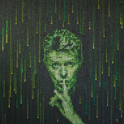 Shush - Bowie in the Matrix - A Paint Artwork by Ax
