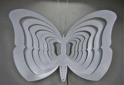 WHITE BUTTERFLY - a Art Design Artowrk by Alessio Luca Bandini