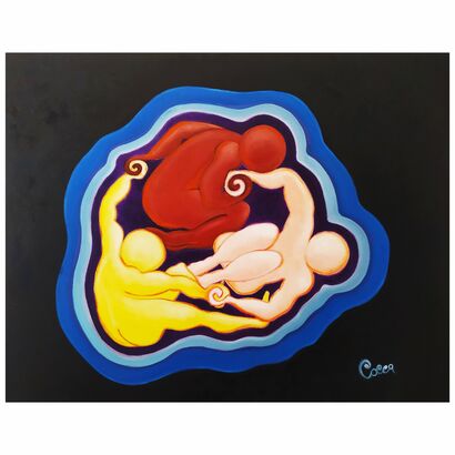 I tre gemelli - A Paint Artwork by Cocca