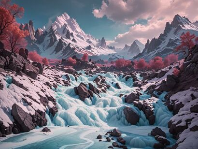 Mountain Creek - a Video Art Artowrk by Flautt Mitchell