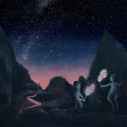 Una notte lo stesso sogno - A Paint Artwork by Salvo Rivolo