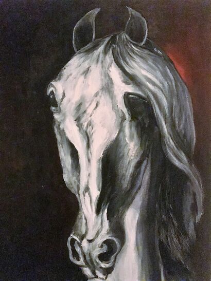 Cheval - a Paint Artowrk by LOREDANA BUSETTO