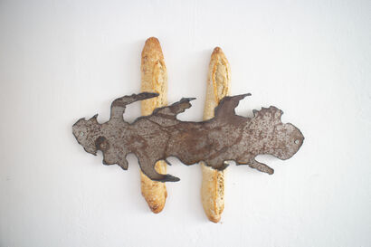 Give me the bread of today - a Sculpture & Installation Artowrk by Fritz Østeb