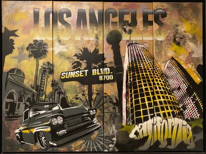 Los Angeles Street Art - A Paint Artwork by Dermouz Georg