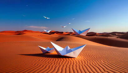 Migrants - a Digital Art Artowrk by Eleonora Cardellini