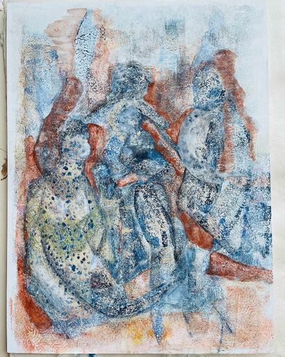 FAMILY SHADOWS - a Paint Artowrk by maria nathan