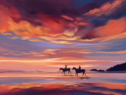 Horse ride - A Digital Art Artwork by Pheekus