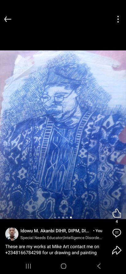 A typical traditional Yoruba Man - a Art Design Artowrk by Idowu Michael  Akanbi