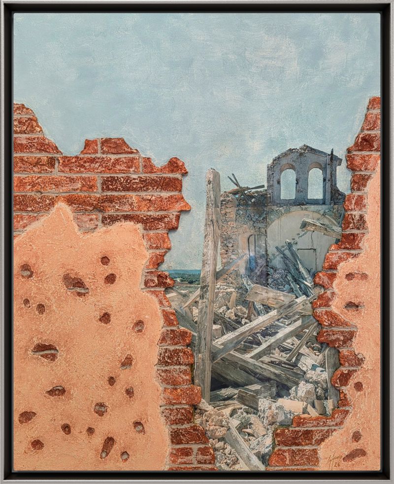 L'UMANITA' DEVE PORRE FINE ALLA GUERRA O LA GUERRA PORRA' FINE ALL'UMANITA' - a Paintings by Giuseppe  Granzo 
