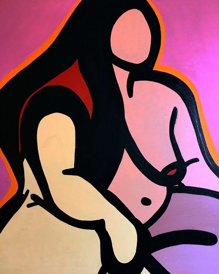 Big Nude 4 - a Paint by Montana Azuelos