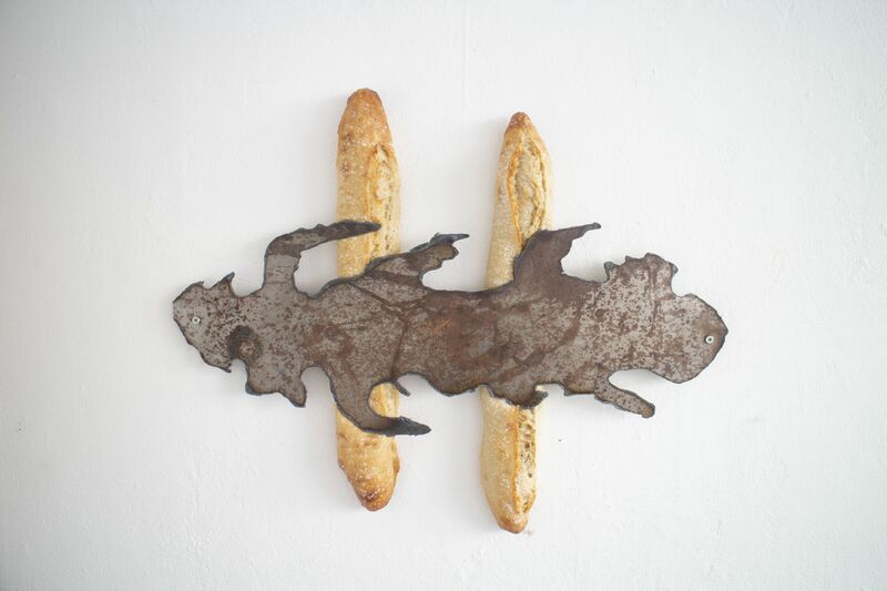 Give me the bread of today - a Sculpture & Installation by Fritz Østeb